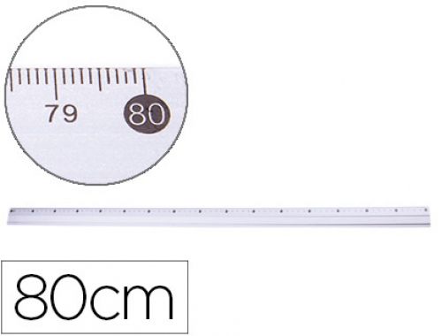 Regua metalica q-connect aluminio 80 cm , Q-connect , 77829 , 5705831168220